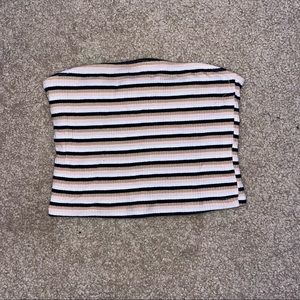 striped tube top